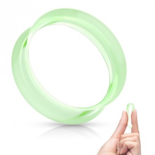 Ecarteur tunnel Vert �vas� en silicone ultra souple