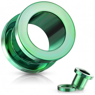 Ecarteur Tunnel vert vissable en acier � bordure large