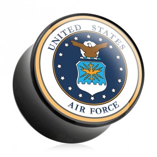 Ecarteur type plug noir � logo U.S. Air Force