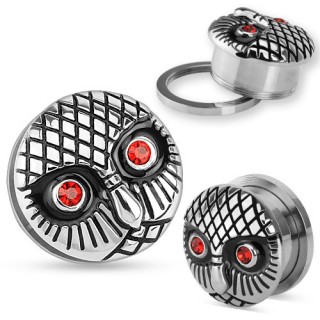 Ecarteur type plug style vintage avec t�te de hibou