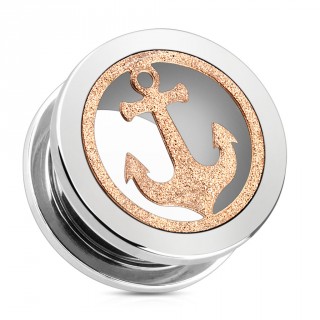 Ecarteur type tunnel avec ancre de marine paillet�e