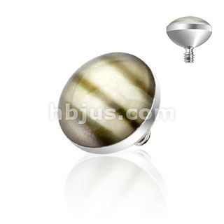 Embout � d�me en coquillage pour implant microdermal