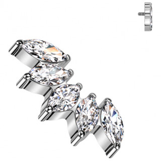 Embout Arc chic en Titane � zirconiums (pour filetage interne)