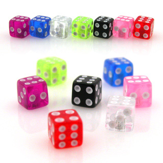 Embout d� en acrylique pour piercing (remplacement)