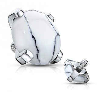 Embout microdermal � Howlite