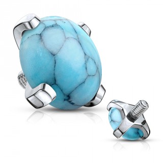 Embout microdermal � Turquoise