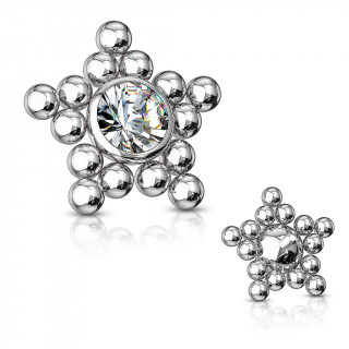 Embout microdermal �toile de bulles inox