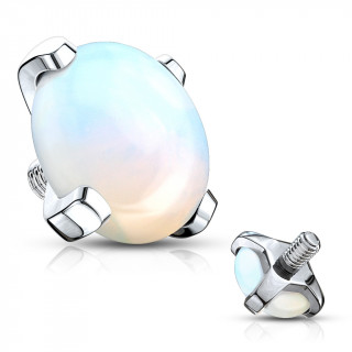 Embout piercing � Opalite griff�e (pour tige filetage interne)