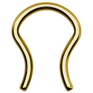 Piercing septum U en acier Dor�