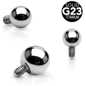 Embout microdermal � boule en titane grade 23
