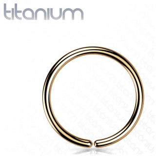 Anneau fin ajustable par torsion en Titane Cuivr� (narine, h�lix...)