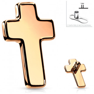 Embout Microdermal croix Cuivr�e en acier