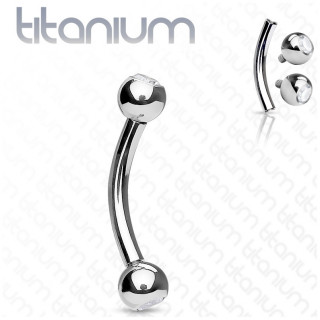 Piercing banane en titane haute qualit� (filetage interne)