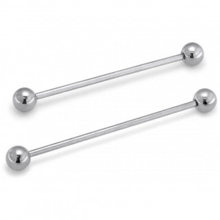 Piercing industriel barbell Titane � boules