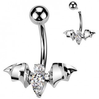 Piercing nombril Titane chauve-souris