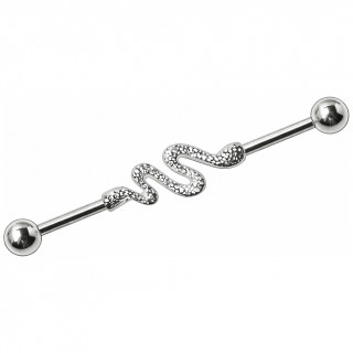 Piercing industriel � barre et serpent soud�s