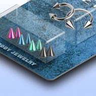 Pack piercing fer � cheval � pointes titanium