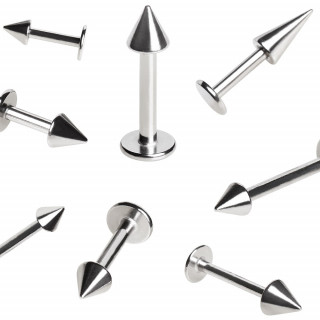 Piercing acier spike (l�vre, cartilage)