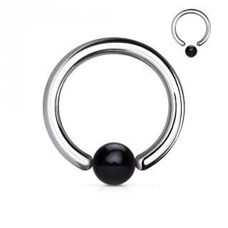 Piercing anneau CBR � boule noire