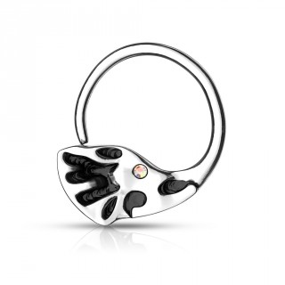 Piercing anneau pliable � t�te d'�l�phant (septum, oreille...)