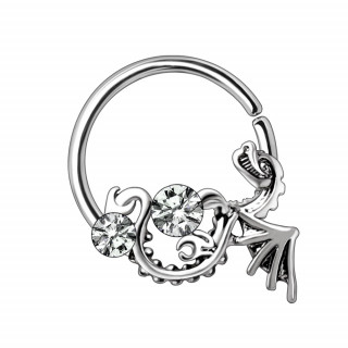 Piercing anneau tordable � dragon volant