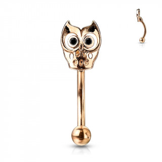 Piercing arcade cuivr� � hibou