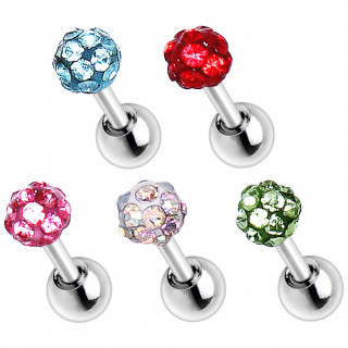 Piercing barbell cartilage � boule f�rido