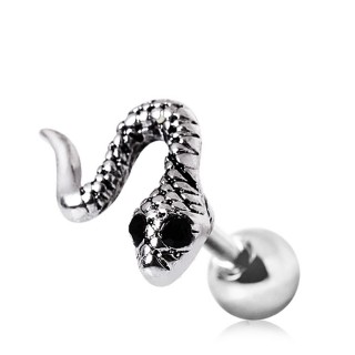 Piercing barbell cartilage � serpent relief