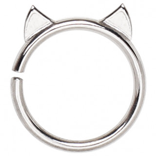 Piercing cartilage anneau � oreilles de chat