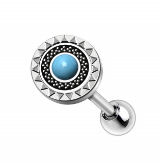 Piercing cartilage cadran solaire style Maya (h�lix, flat...)