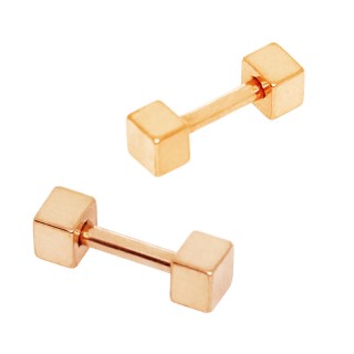 Piercing cartilage cuivr� � cubes