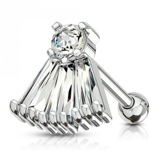 Piercing cartilage � �ventail de zirconiums