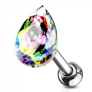 Piercing cartilage � goutte de cristal Vitrail Light
