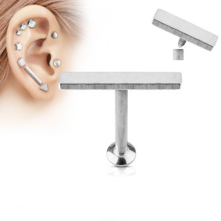 Piercing cartilage grande barre argent�e