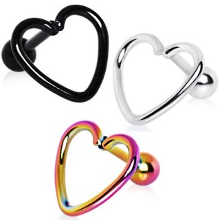 Piercing cartilage helix coeur ajour�