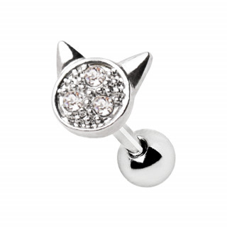 Piercing cartilage serti � oreilles de chat