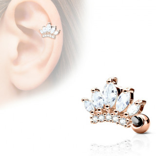 Piercing cartilage tiare princi�re - Cuivr�