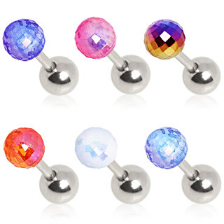 Piercing cartilage tragus h�lix � boule disco