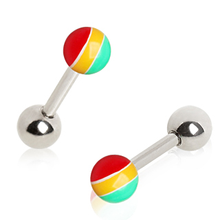 Piercing cartilage tragus h�lix � boule rasta