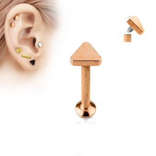 Piercing cartilage labret triangle cuivr�