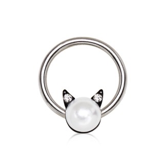 Piercing CBR � perle avec oreilles de chat