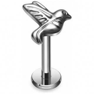 Piercing colombe en Titane � filetage interne (l�vre et oreille)