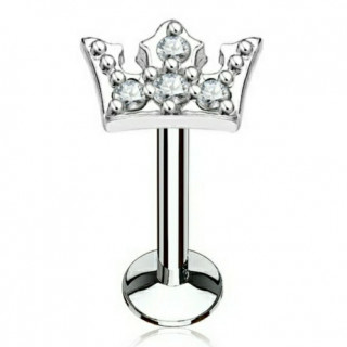 Piercing couronne strass (l�vre, cartilage)