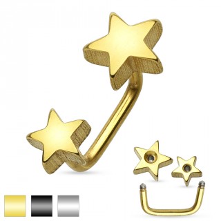 Piercing de surface � extr�mit�s en �toiles