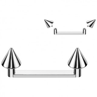 Piercing de surface Titane � pointes