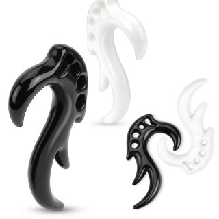 Piercing �carteur tribal perfor� suspendu en acrylique