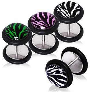 Piercing faux plug z�br�