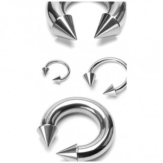 Piercing fer � cheval en acier � pointes - Large choix de tailles !!