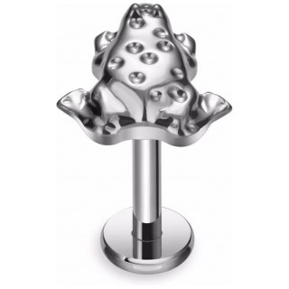 Piercing Grenouille en Titane pour l�vre et oreille (� filetage interne)