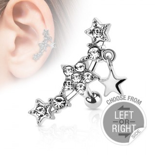 Piercing h�lix / cartillage en arc �toil�